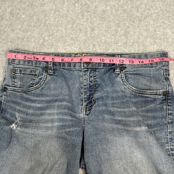 KUT FROM THE KLOTH Jean Shorts Womens Size 10 Light Wash Boyfriend KS734MBT - Picture 7 of 10